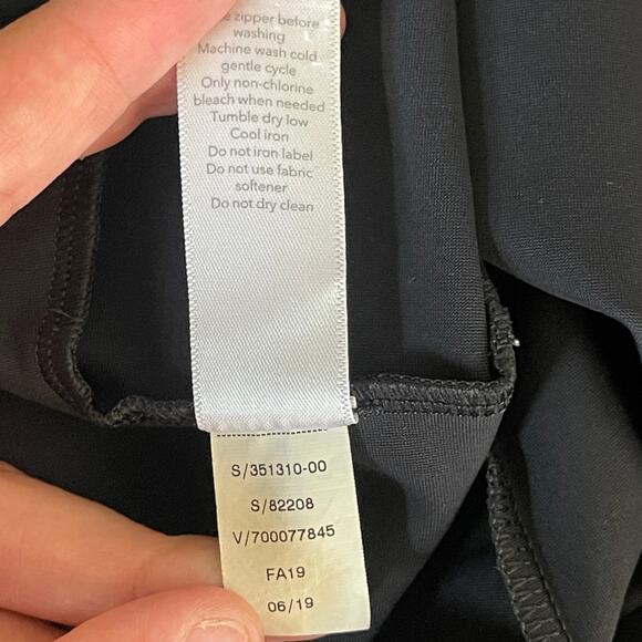 Athleta Stellar Trouser Black Ankle Pants Women's 8 Tall Stretch Travel Work - Picture 9 of 14